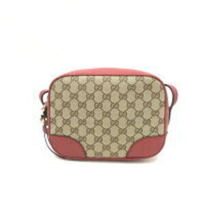 Gucci bag GG canvas shoulder leather